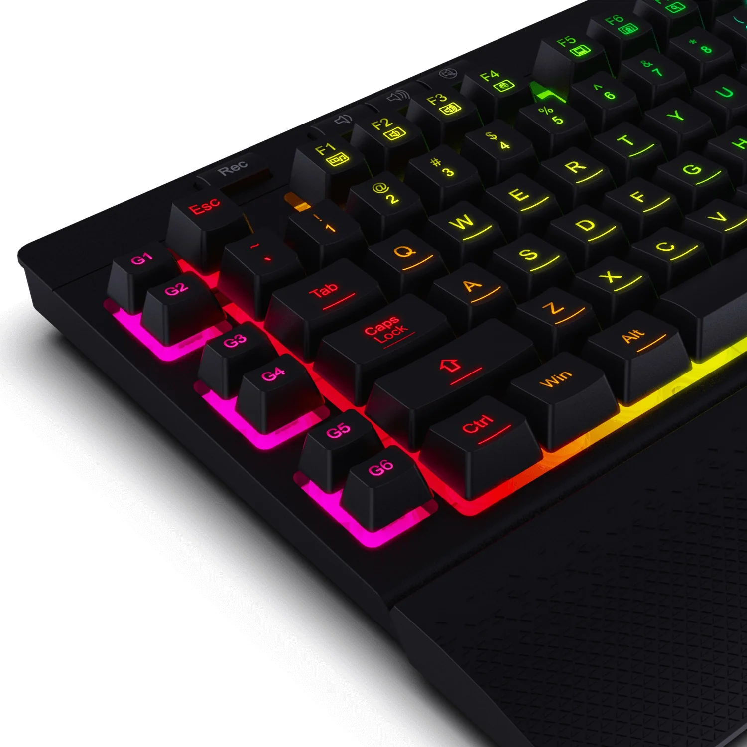 Redragon K512 Shiva RGB Membrane Gaming Keyboard – Programmable RGB & Macro Keys 4 Redragon K512 Shiva RGB Membrane Gaming Keyboard – Programmable RGB & Macro Keys - Image 4