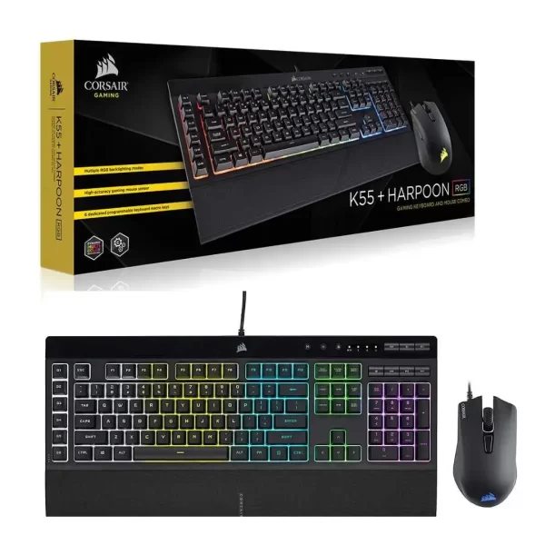 K55 + HARPOON RGB Keyboard and Mouse Combo - Open Box
