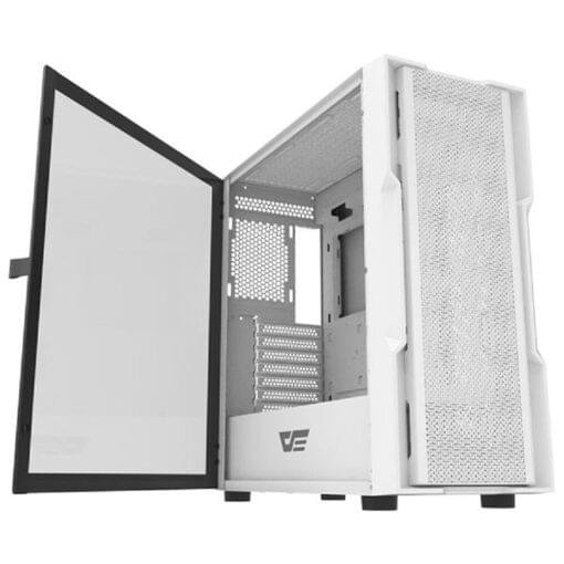 DarkFlash DK431 ARGB Mid‑Tower ATX Gaming Case White – High Airflow RGB Mesh Chassis - Image 2