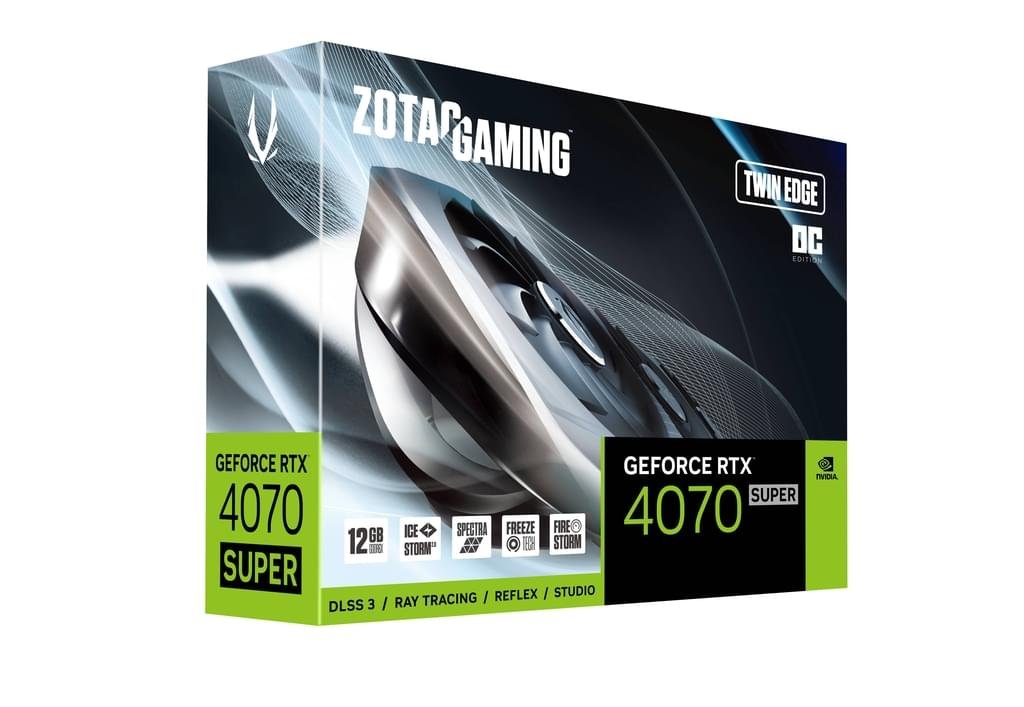 ZOTAC GAMING GeForce RTX 4070 SUPER Twin Edge 12GB – High-Performance Gaming 1 ZOTAC RTX 4070 SUPER 12GB Twin Edge graphics card