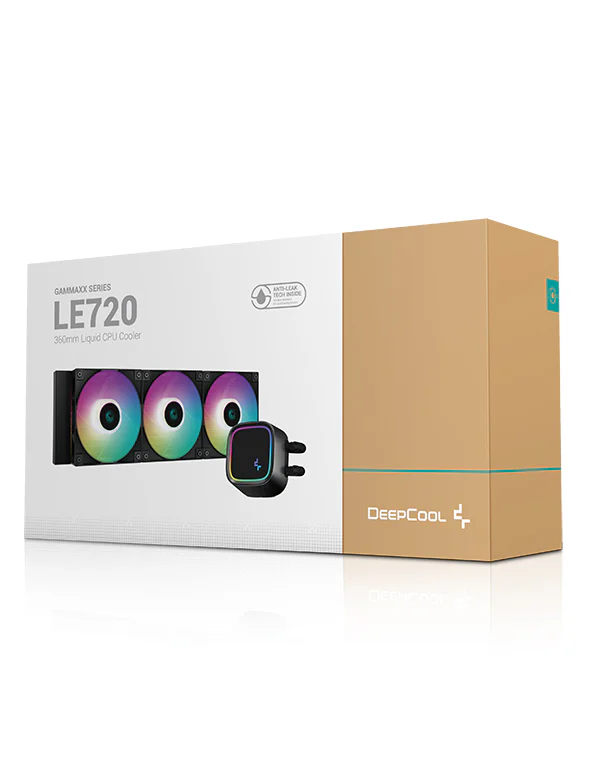 DeepCool LE720 ARGB 360mm Liquid CPU Cooler | Efficient ARGB AIO Cooling 1 DeepCool LE720 ARGB 360mm liquid CPU cooler with ARGB fans