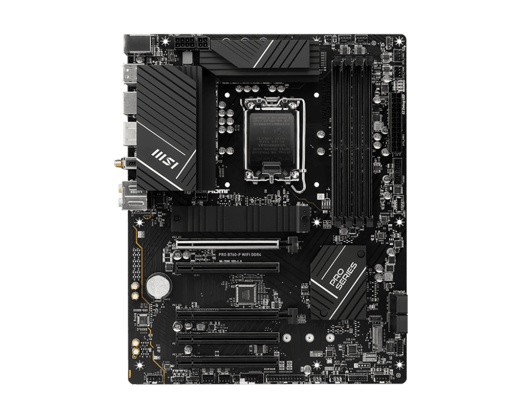 MSI Pro B760‑P WIFI DDR4 LGA1700 Motherboard – ATX Intel B760 Board - Image 2