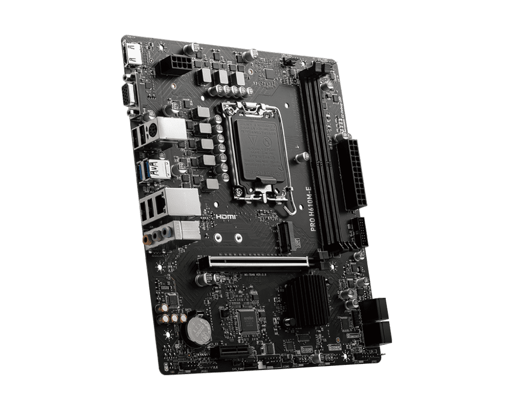 MSI Pro H610M‑E DDR5 LGA1700 Motherboard – Reliable Micro‑ATX Intel Board 3 MSI Pro H610M‑E DDR5 LGA1700 Motherboard – Reliable Micro‑ATX Intel Board - Image 3