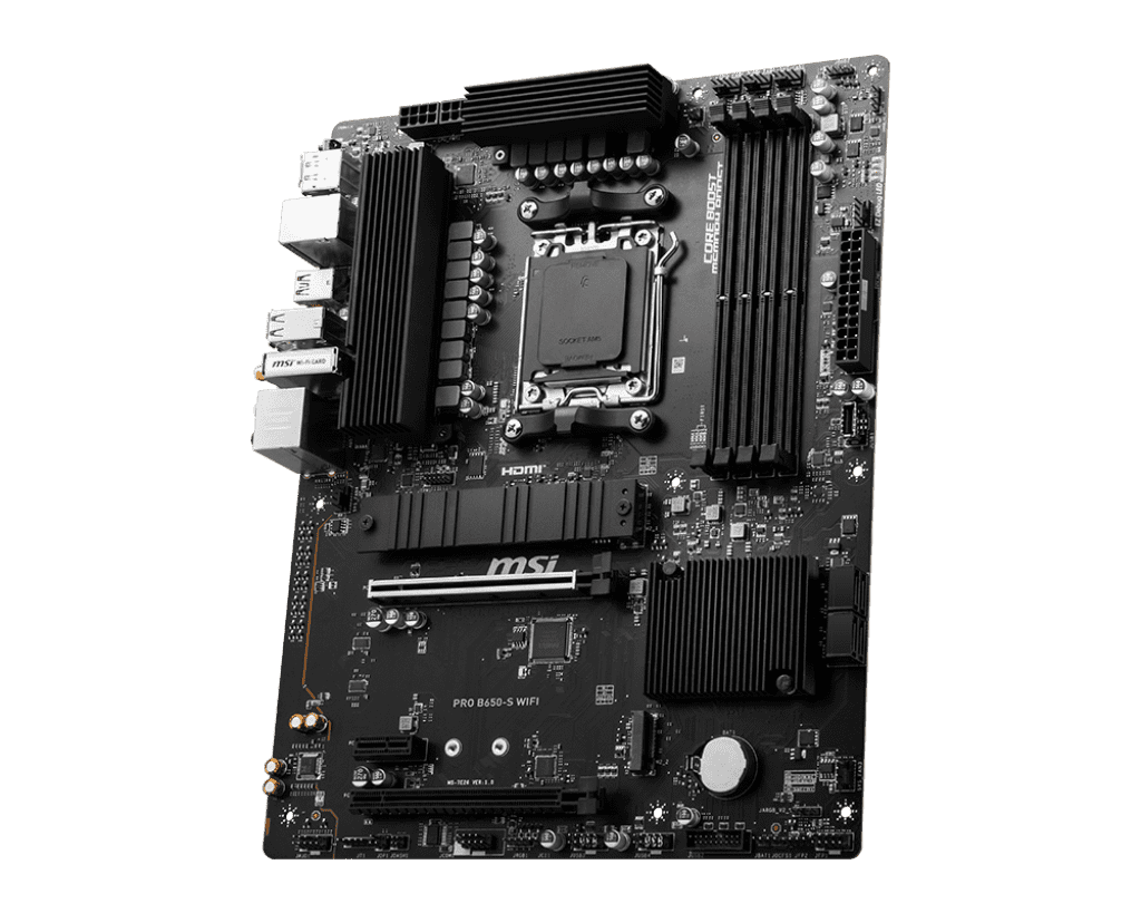 MSI PRO Series B650‑S Wi‑Fi AMD AM5 DDR5 Motherboard – Wi‑Fi 6E Performance 3 MSI PRO Series B650‑S Wi‑Fi AMD AM5 DDR5 Motherboard – Wi‑Fi 6E Performance - Image 3