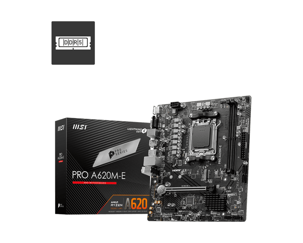 MSI A620M-E DDR5 Motherboard – Affordable AM5 Platform for Next-Gen Performance
