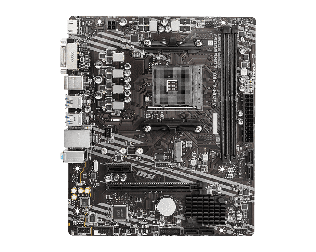 MSI A520M‑A PRO DDR4 AM4 Motherboard – Reliable AMD Micro‑ATX Board - Image 2