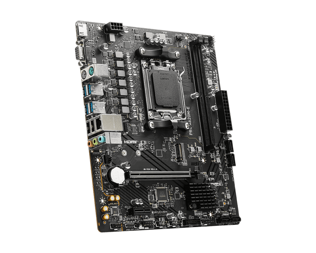 MSI A620M-E DDR5 Motherboard – Affordable AM5 Platform for Next-Gen Performance 4 MSI A620M-E DDR5 Motherboard – Affordable AM5 Platform for Next-Gen Performance - Image 4