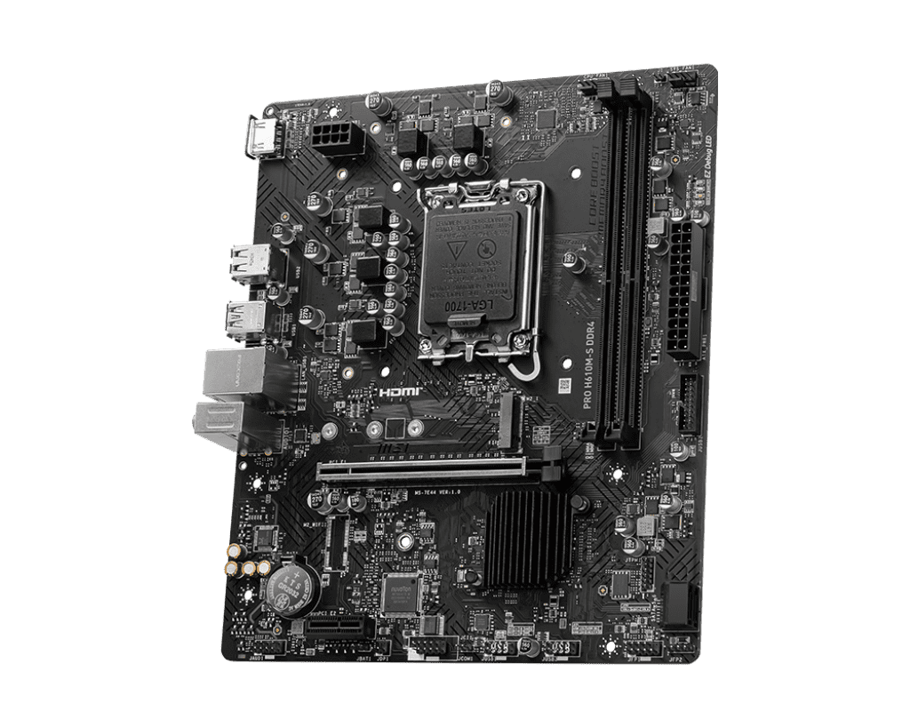 MSI Pro H610M‑S DDR4 Intel Motherboard – LGA1700 mATX 3 MSI Pro H610M‑S DDR4 Intel Motherboard – LGA1700 mATX - Image 3