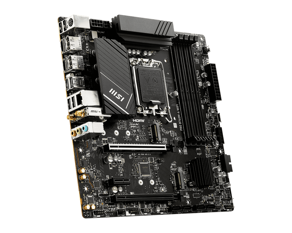 MSI Pro B760M‑A WIFI DDR5 Motherboard – Intel B760 Micro‑ATX Performance - Image 4