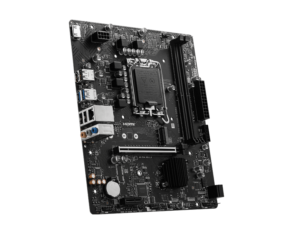 MSI Pro H610M‑S DDR4 Intel Motherboard – LGA1700 mATX 4 MSI Pro H610M‑S DDR4 Intel Motherboard – LGA1700 mATX - Image 4