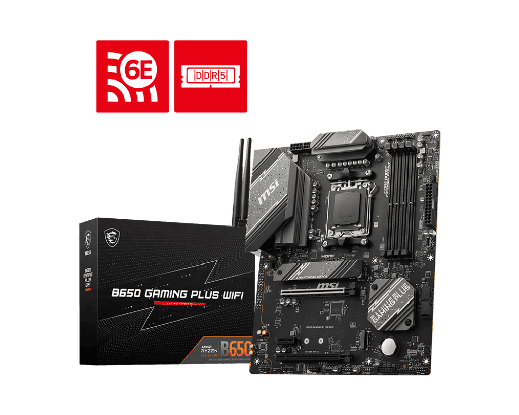 MSI B650 GAMING PLUS WIFI AM5 ATX Gaming Motherboard – DDR5, Wi‑Fi 6E, 2.5G LAN 1 MSI B650 GAMING PLUS WIFI AM5 ATX Gaming Motherboard