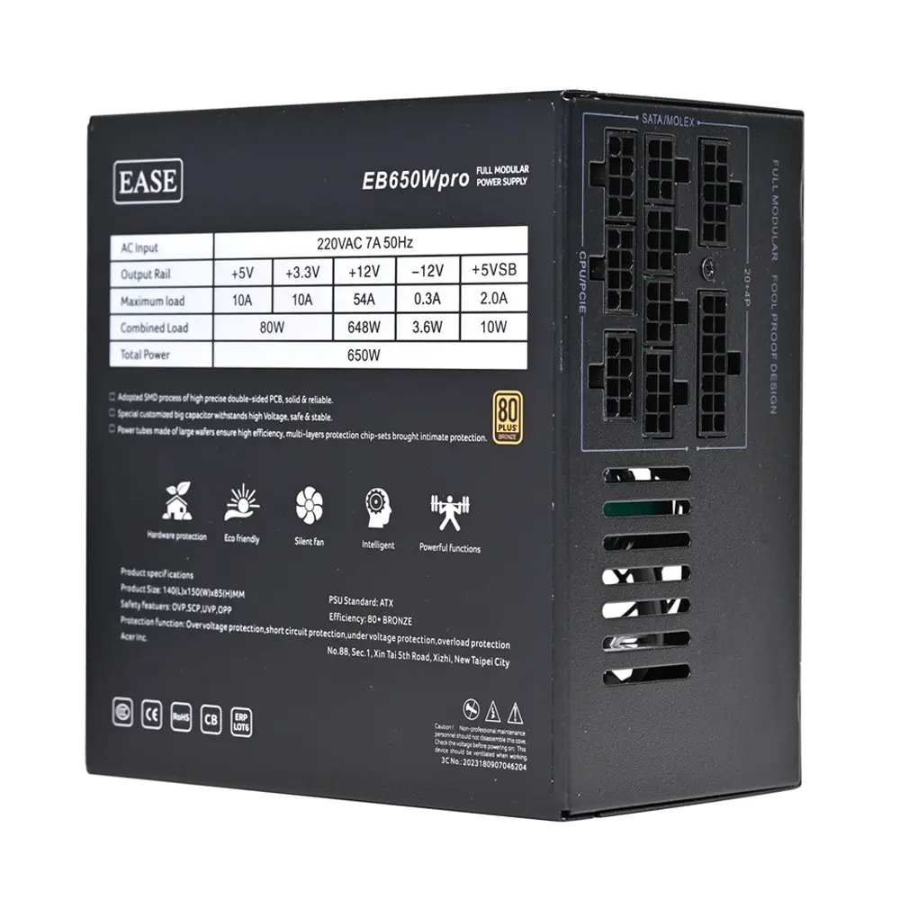 EASE EB650W Pro Power Supply 2 EASE EB650W Pro Power Supply - Image 2