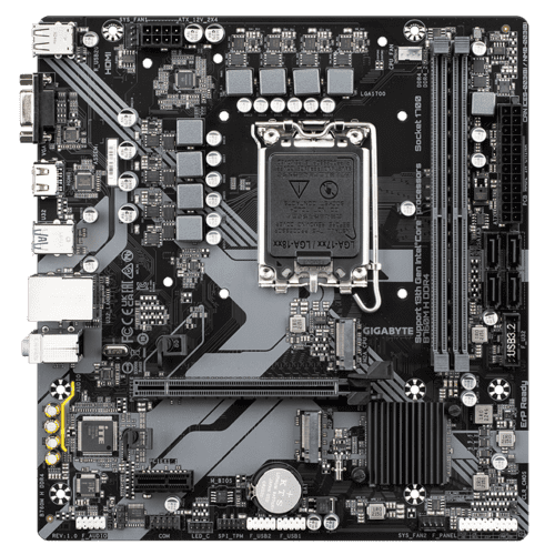 Gigabyte B760M-H DDR4 LGA1700 mATX Motherboard – Intel B760 DDR4 Board 2 Gigabyte B760M-H DDR4 LGA1700 mATX Motherboard – Intel B760 DDR4 Board - Image 2