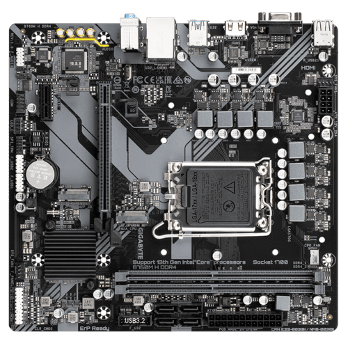 Gigabyte B760M-H DDR4 LGA1700 mATX Motherboard – Intel B760 DDR4 Board 4 Gigabyte B760M-H DDR4 LGA1700 mATX Motherboard – Intel B760 DDR4 Board - Image 4