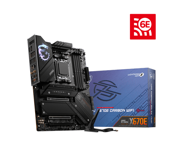MSI X670E Carbon WiFi Gaming Motherboard 1 MSI X670E Carbon WiFi Gaming Motherboard