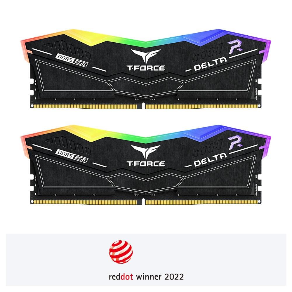 TEAMGROUP T-Force Delta RGB 32GB DDR5 6000MHz Desktop RAM 1 TEAMGROUP T-Force Delta RGB 32GB DDR5 6000MHz desktop RAM