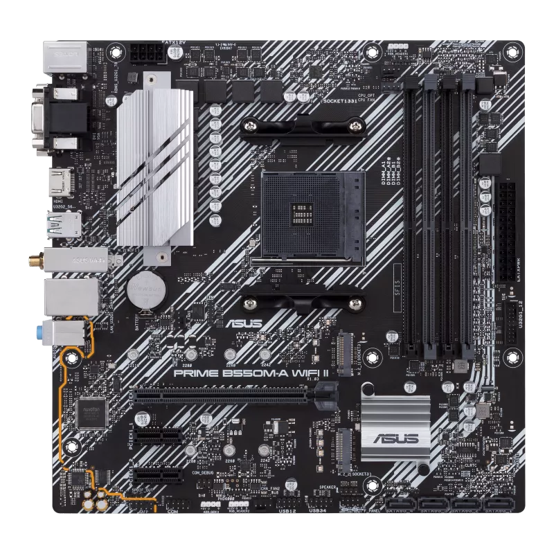 ASUS Prime B550M‑A WIFI II AM4 M‑ATX Motherboard – DDR4 Performance 2 ASUS Prime B550M‑A WIFI II AM4 M‑ATX Motherboard – DDR4 Performance - Image 2