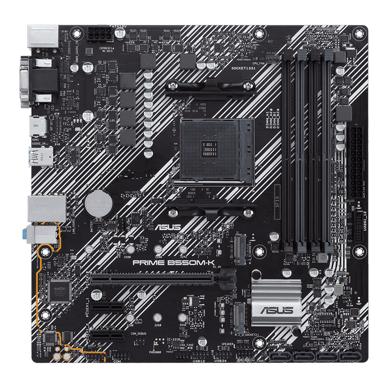 ASUS Prime B550M‑K DDR4 Micro‑ATX Motherboard – AMD AM4 Performance - Image 2