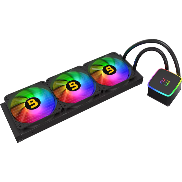 Boost Hydra Pro 360mm ARGB CPU Liquid Cooler 1 Hydra Pro 360mm ARGB cooler with triple fans