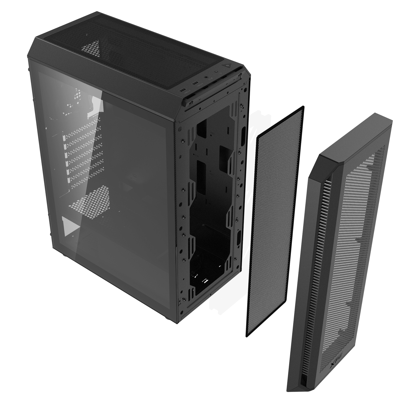 Valor Air Plus Mid-Tower WH/BK ARGB Gaming Chassis 6 Valor Air Plus Mid-Tower WH/BK ARGB Gaming Chassis - Image 6