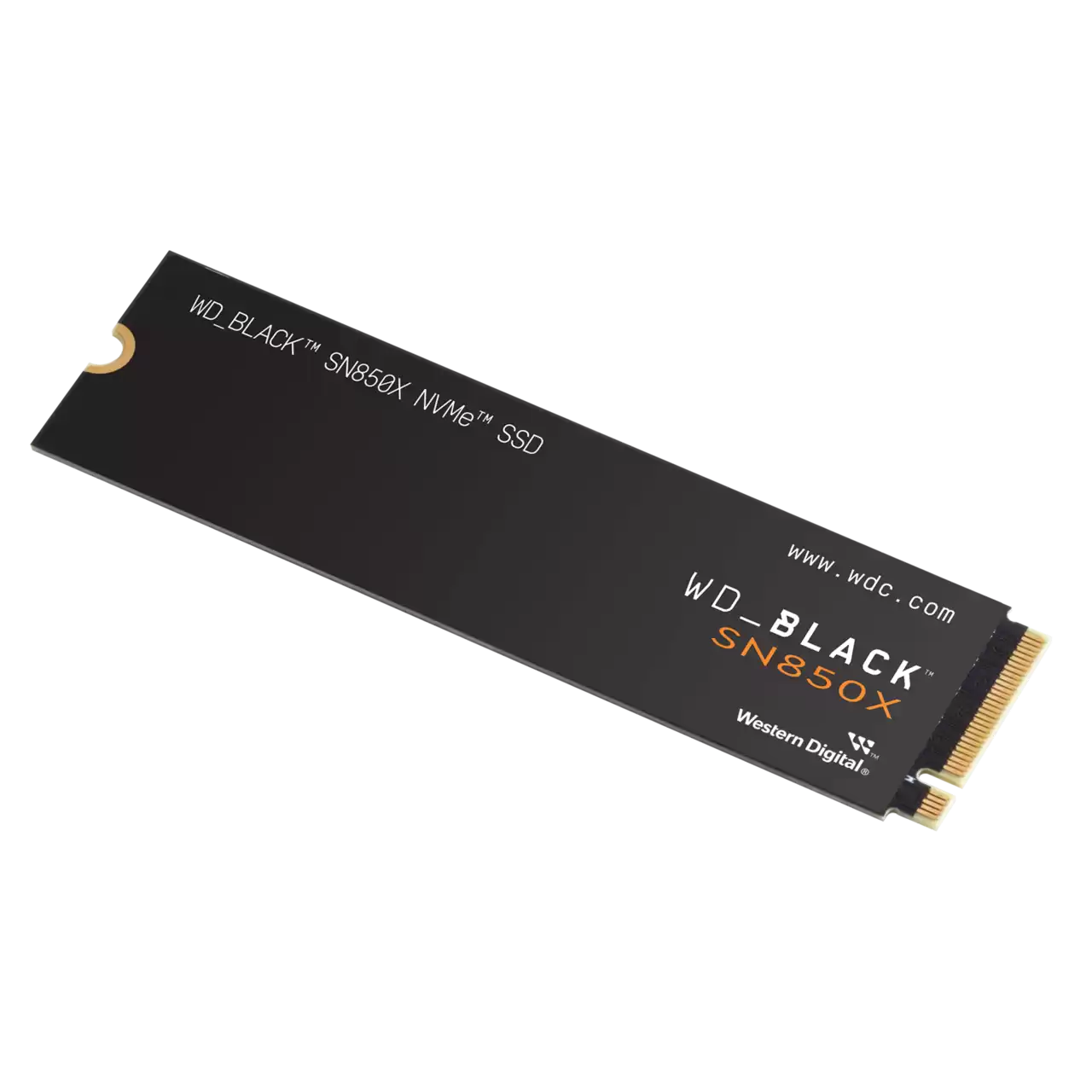 WD_BLACK SN850X 1TB NVMe PCIe Gen4 SSD – High-Performance Gaming Storage 4 wd black sn850x nvme ssd angled.png.wdthumb.1280.1280