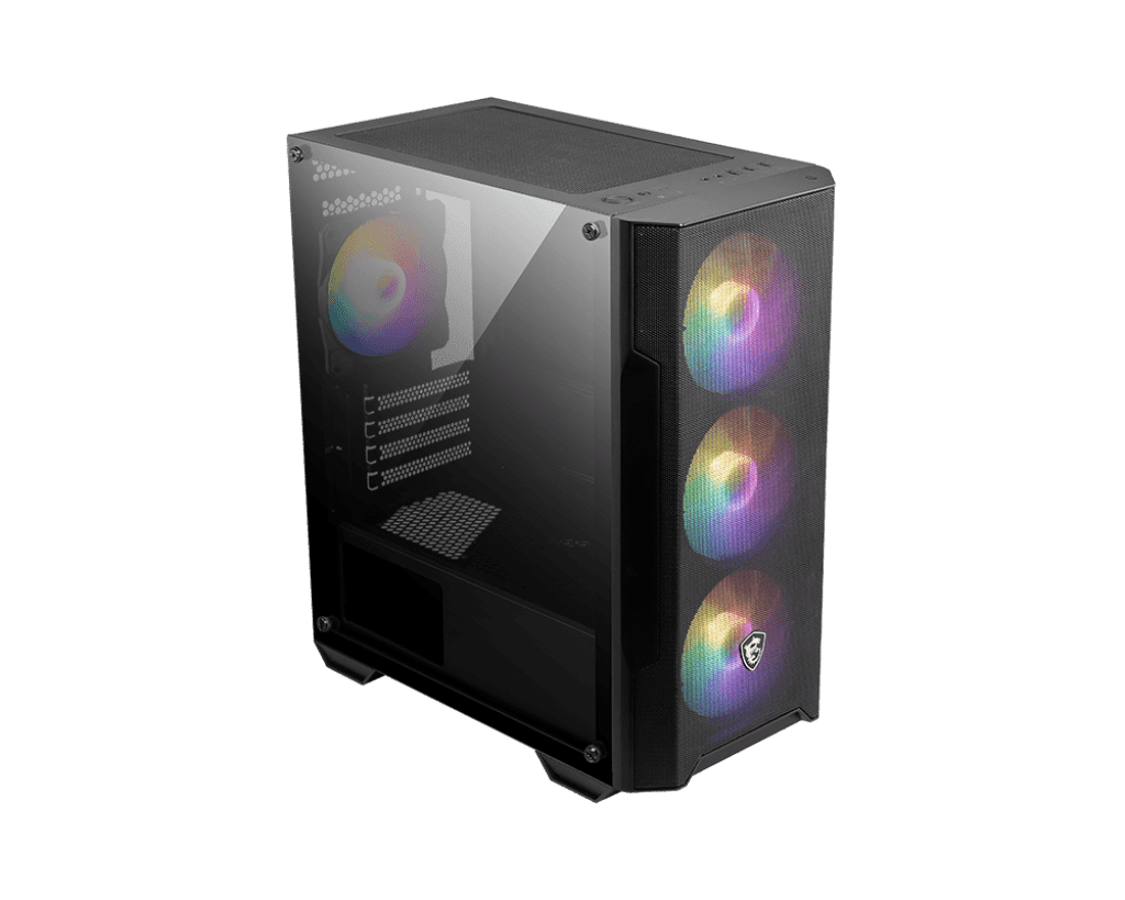 MSI MAG FORGE 100A Gaming Case – Mid Tower ATX PC Chassis with RGB Fans 2 MSI MAG FORGE 100A Gaming Case – Mid Tower ATX PC Chassis with RGB Fans - Image 2