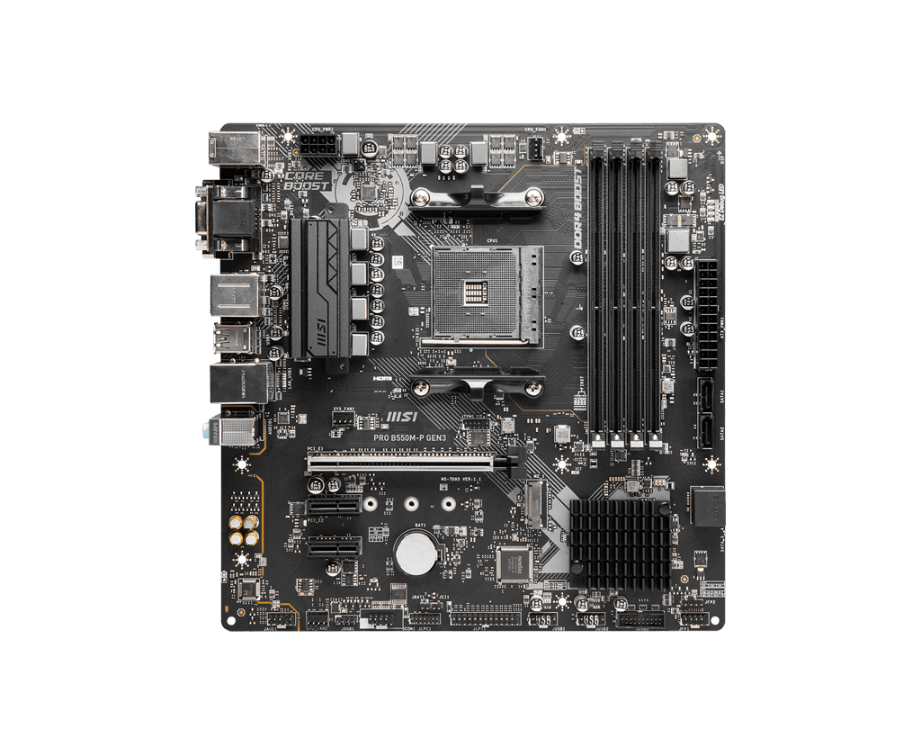 PRO B550M-P GEN3 MSI Micro-ATX Motherboard 2 PRO B550M-P GEN3 MSI Micro-ATX Motherboard - Image 2