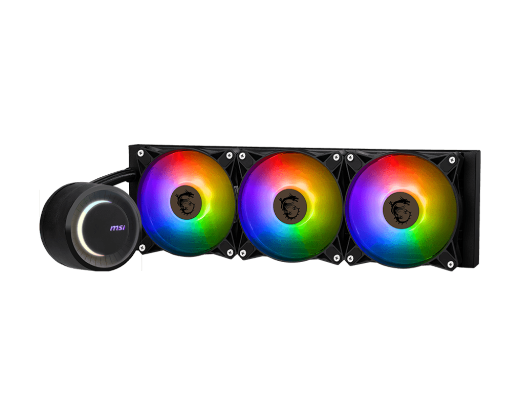 MAG CORELIQUID E360 White 360mm Liquid CPU Cooler | Efficient ARGB AIO Cooling 4 MAG CORELIQUID E360 White 360mm Liquid CPU Cooler | Efficient ARGB AIO Cooling - Image 4