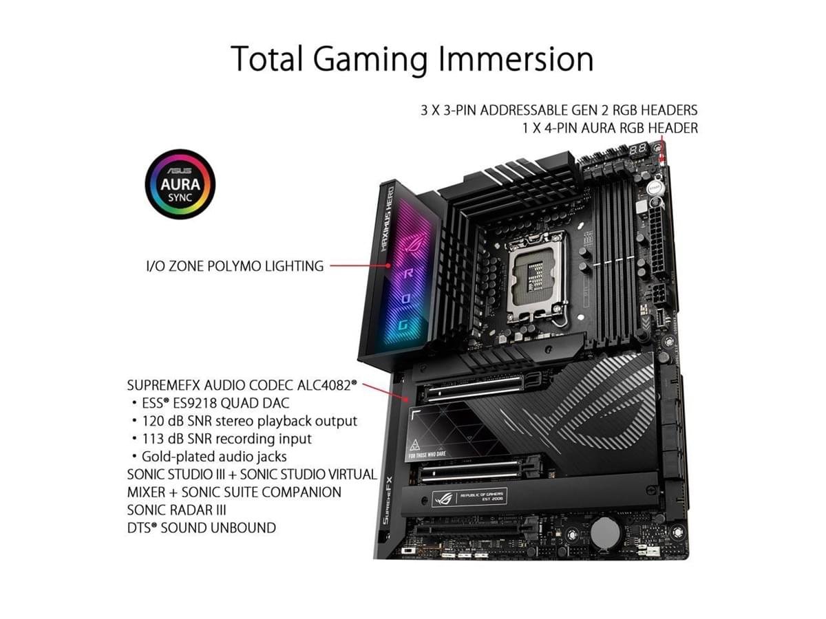 ROG STRIX Z790 MAXIMUS HERO – Gaming Powerhouse ATX Motherboard - Image 3