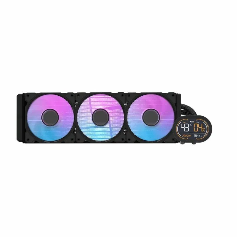 DarkFlash DH360D 360mm Liquid CPU Cooler | Efficient RGB AIO Cooling with Display - Image 2
