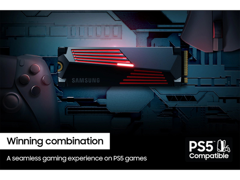 Samsung 990 Pro 2TB Heatsink NVMe SSD – High-Speed PCIe Gen4 Storage - Image 2