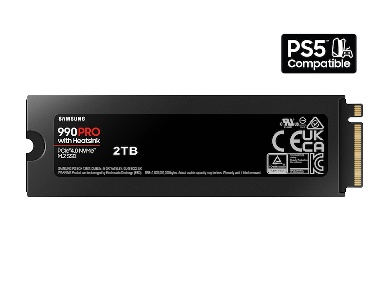 Samsung 990 Pro 2TB Heatsink NVMe SSD – High-Speed PCIe Gen4 Storage - Image 3