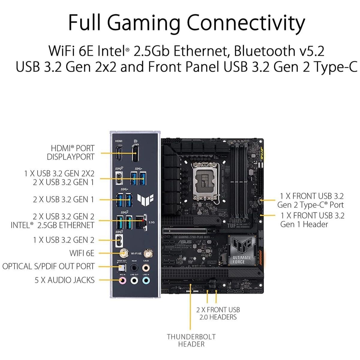 ASUS TUF Z790-PLUS WIFI Motherboard – DDR5 & PCIe 5.0 - Image 3