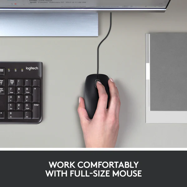 Logitech B100 Optical USB Mouse – Reliable Wired Precision 2 Logitech B100 Optical USB Mouse – Reliable Wired Precision - Image 2