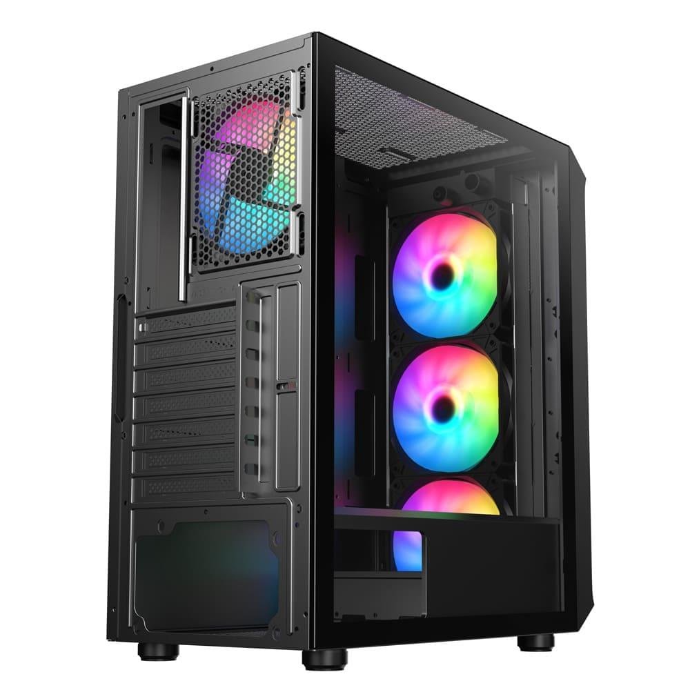 SAMA 205A ATX ARGB Chassis – High‑Performance Gaming Case with RGB Lights 3 SAMA 205A ATX ARGB Chassis – High‑Performance Gaming Case with RGB Lights - Image 3