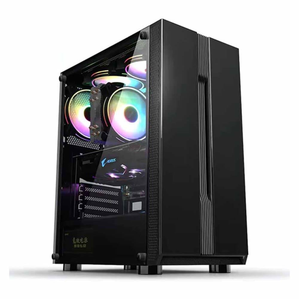 SAMA 331GB ATX FRGB Chassis front black view