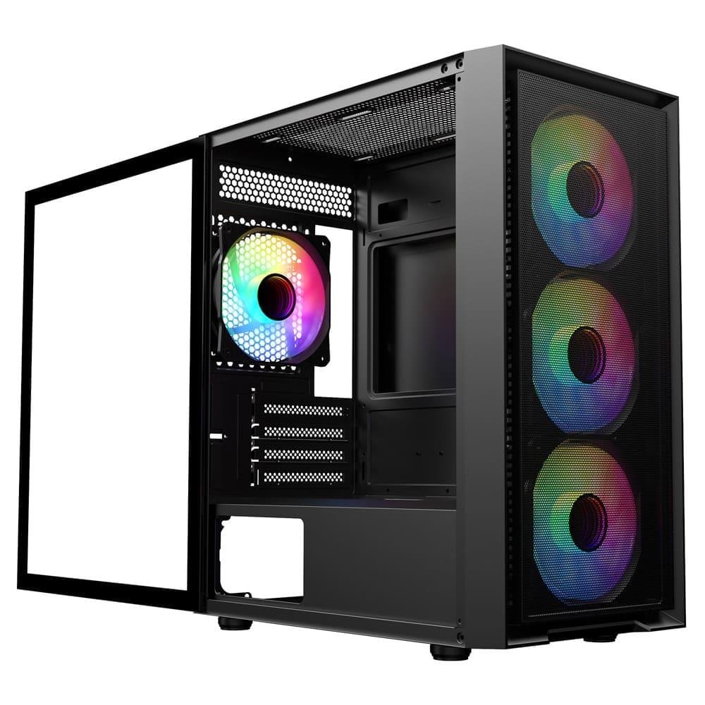 SAMA M203 M-ATX ARGB Chassis Compact Gaming Case 4 SAMA M203 M-ATX ARGB Chassis Compact Gaming Case - Image 4