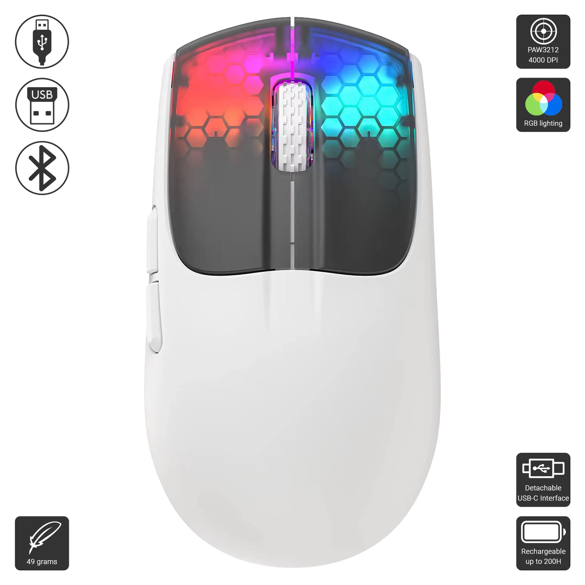 Attack Shark X5 Wireless Gaming Mouse – Ergonomic Mouse