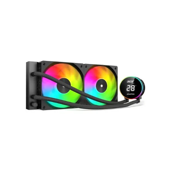 Acer AC240YN 240mm ARGB Liquid CPU Cooler with LCD Display | High-Performance AIO Cooling 1 Acer AC240YN 240mm ARGB liquid CPU cooler with LCD display