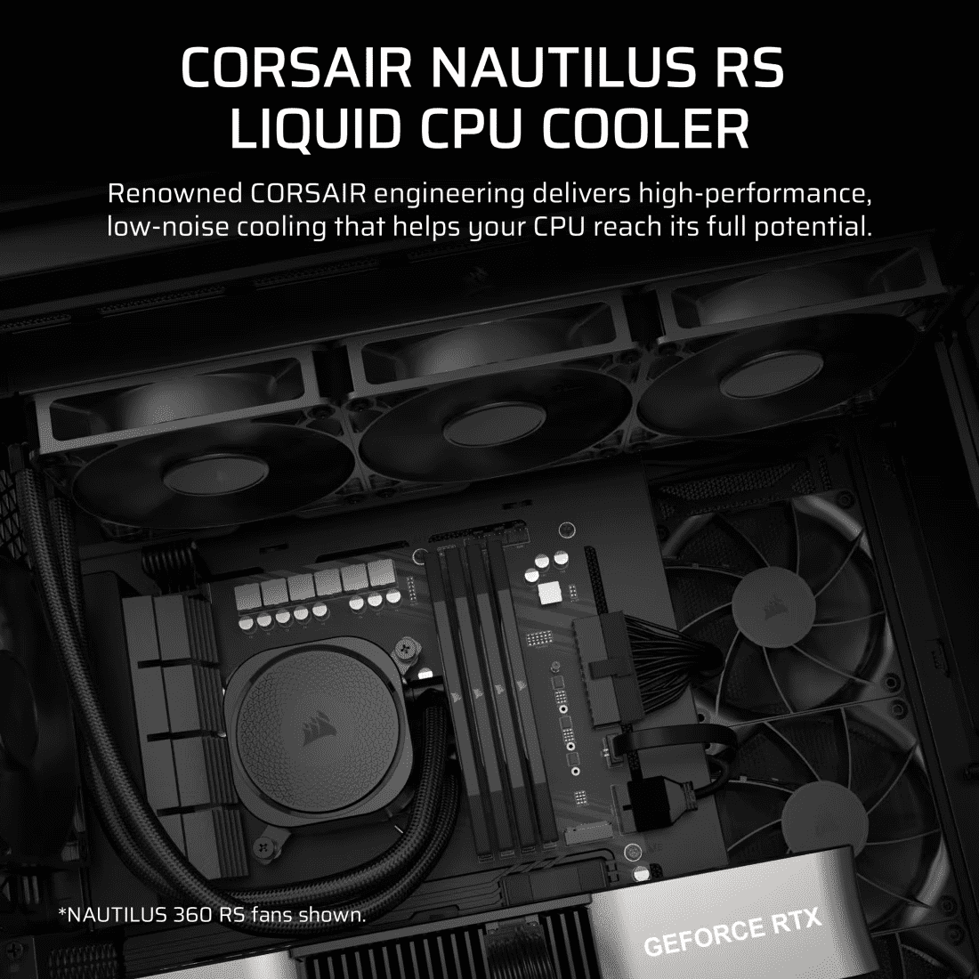 Corsair Nautilus 360 RS 360mm Liquid CPU Cooler | Efficient AIO Cooling Solution 2 Corsair Nautilus 360 RS 360mm Liquid CPU Cooler | Efficient AIO Cooling Solution - Image 2