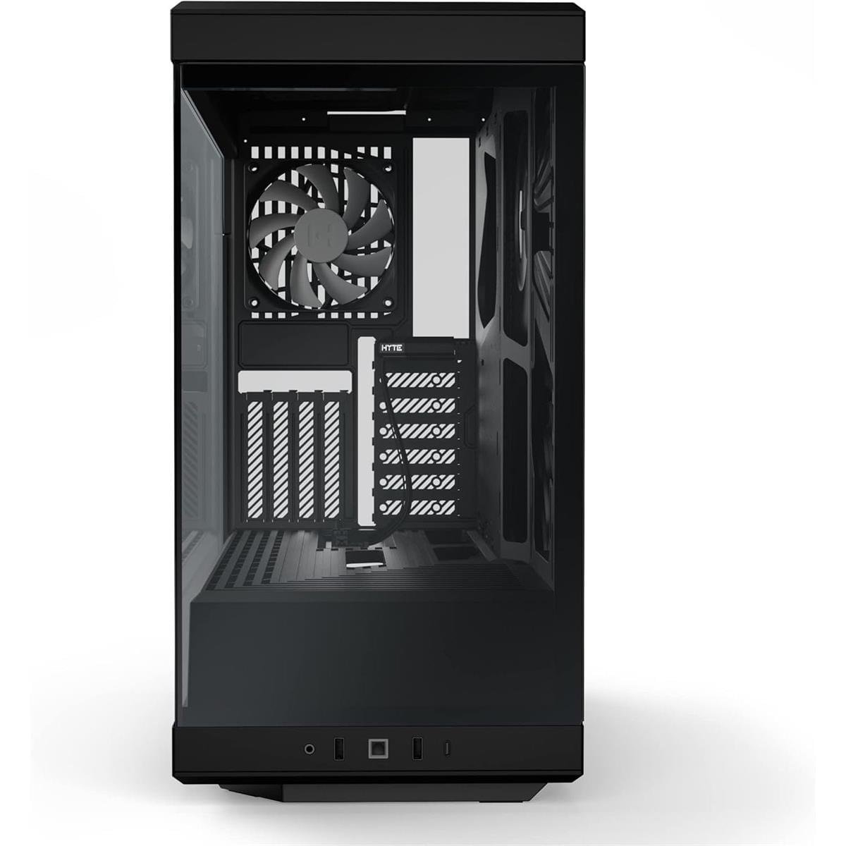 Y40 ATX PC Case with PCIe 4.0 Riser – Black Gaming Chassis - Image 2
