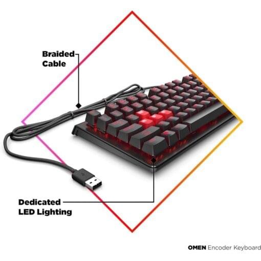 HP OMEN Encoder Mechanical Gaming Keyboard – Precision & Durability with CHERRY MX Switches 2 HP OMEN Encoder Mechanical Gaming Keyboard – Precision & Durability with CHERRY MX Switches - Image 2