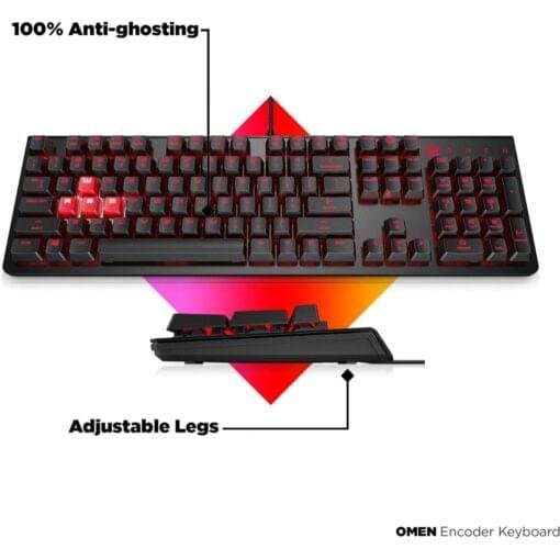 HP OMEN Encoder Mechanical Gaming Keyboard – Precision & Durability with CHERRY MX Switches 3 HP OMEN Encoder Mechanical Gaming Keyboard – Precision & Durability with CHERRY MX Switches - Image 3