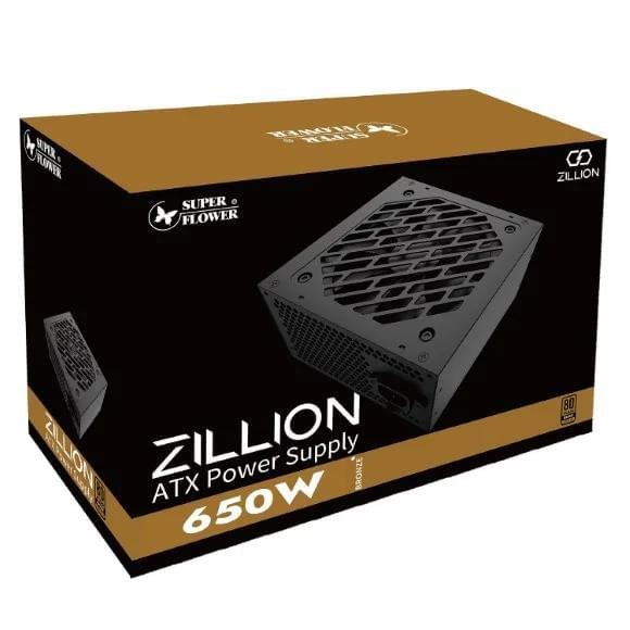 Super Flower Zillion DB 650W Power Supply – Reliable & Efficient 80+ Bronze PSU 1 Super Flower Zillion DB 650W power supply front view
