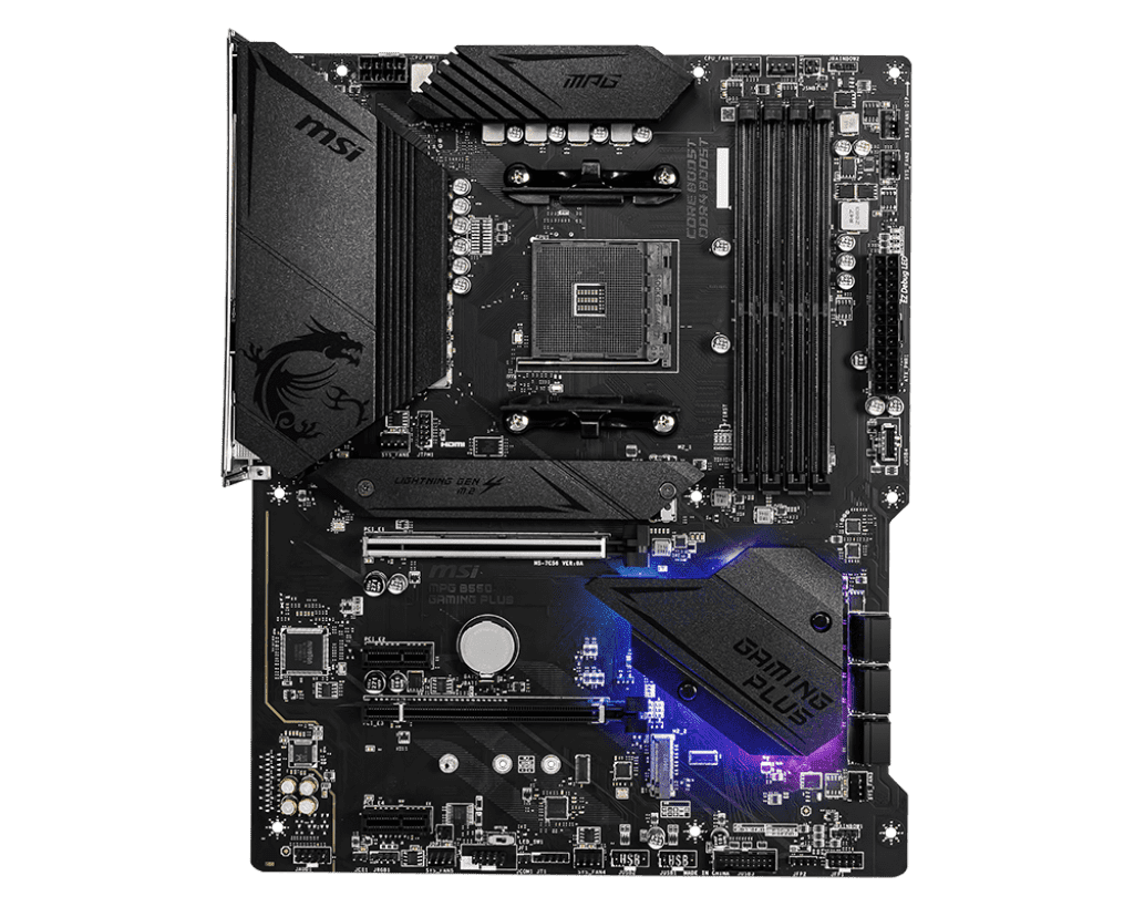 MSI MPG B550 GAMING PLUS High‑Performance ATX Motherboard with Enhanced Thermal Design 2 MSI MPG B550 GAMING PLUS High‑Performance ATX Motherboard with Enhanced Thermal Design - Image 2