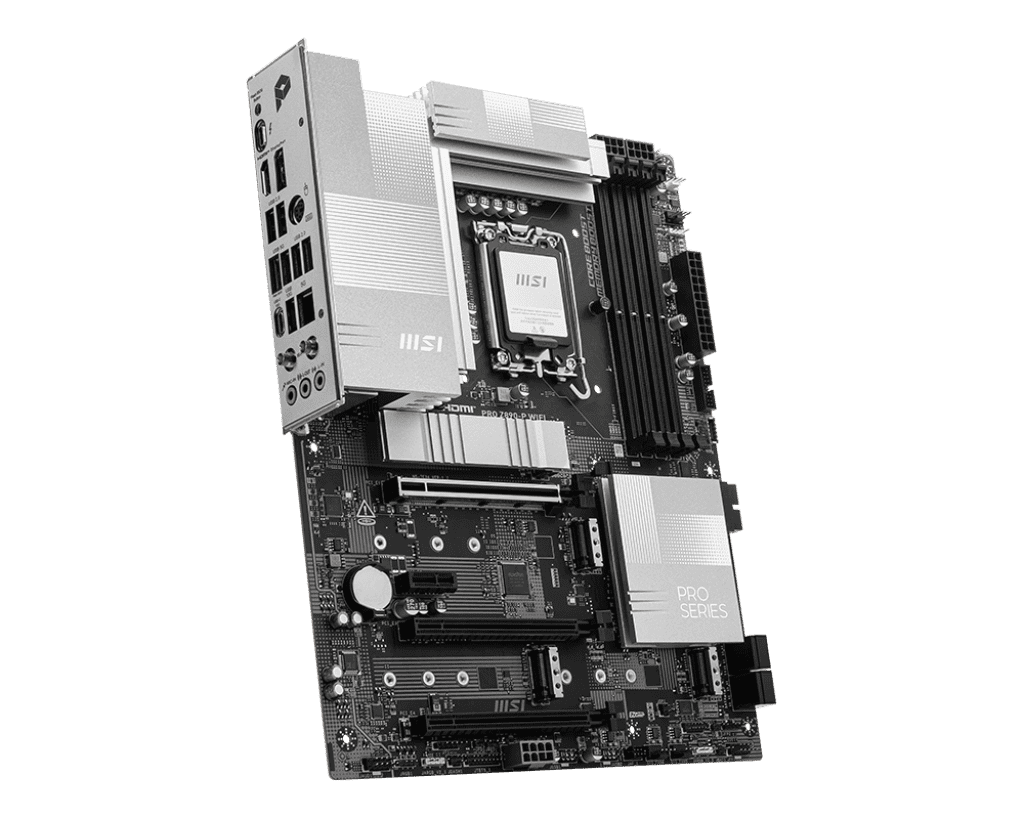 MSI PRO Z890‑P WIFI ATX Motherboard – Intel Z890, DDR5, PCIe 5.0, Wi‑Fi 7, Thunderbolt 4 3 MSI PRO Z890‑P WIFI ATX Motherboard – Intel Z890, DDR5, PCIe 5.0, Wi‑Fi 7, Thunderbolt 4 - Image 3