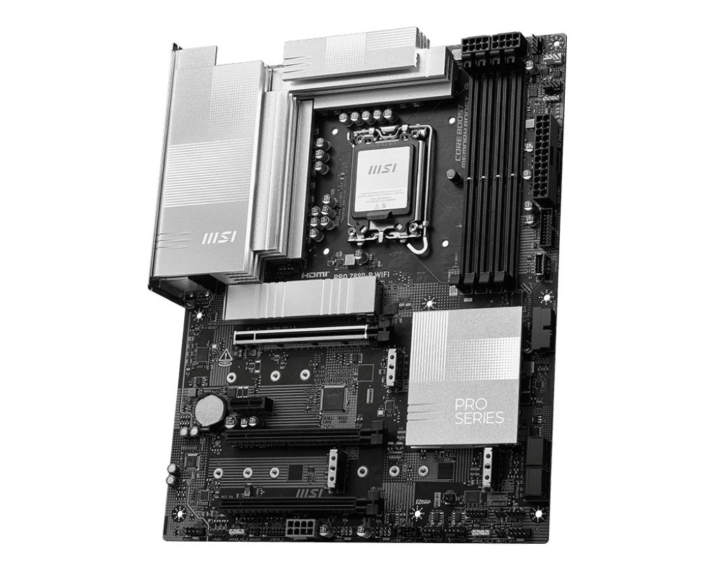 MSI PRO Z890‑P WIFI ATX Motherboard – Intel Z890, DDR5, PCIe 5.0, Wi‑Fi 7, Thunderbolt 4 4 MSI PRO Z890‑P WIFI ATX Motherboard – Intel Z890, DDR5, PCIe 5.0, Wi‑Fi 7, Thunderbolt 4 - Image 4