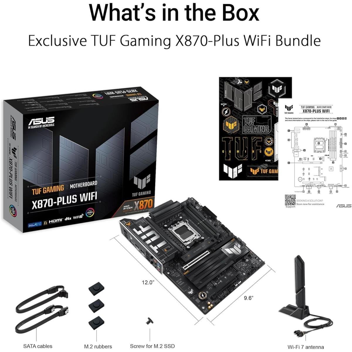 ASUS TUF GAMING X870‑PLUS WIFI DDR5 PCIe 5.0 Wi‑Fi 7 Motherboard - Image 4