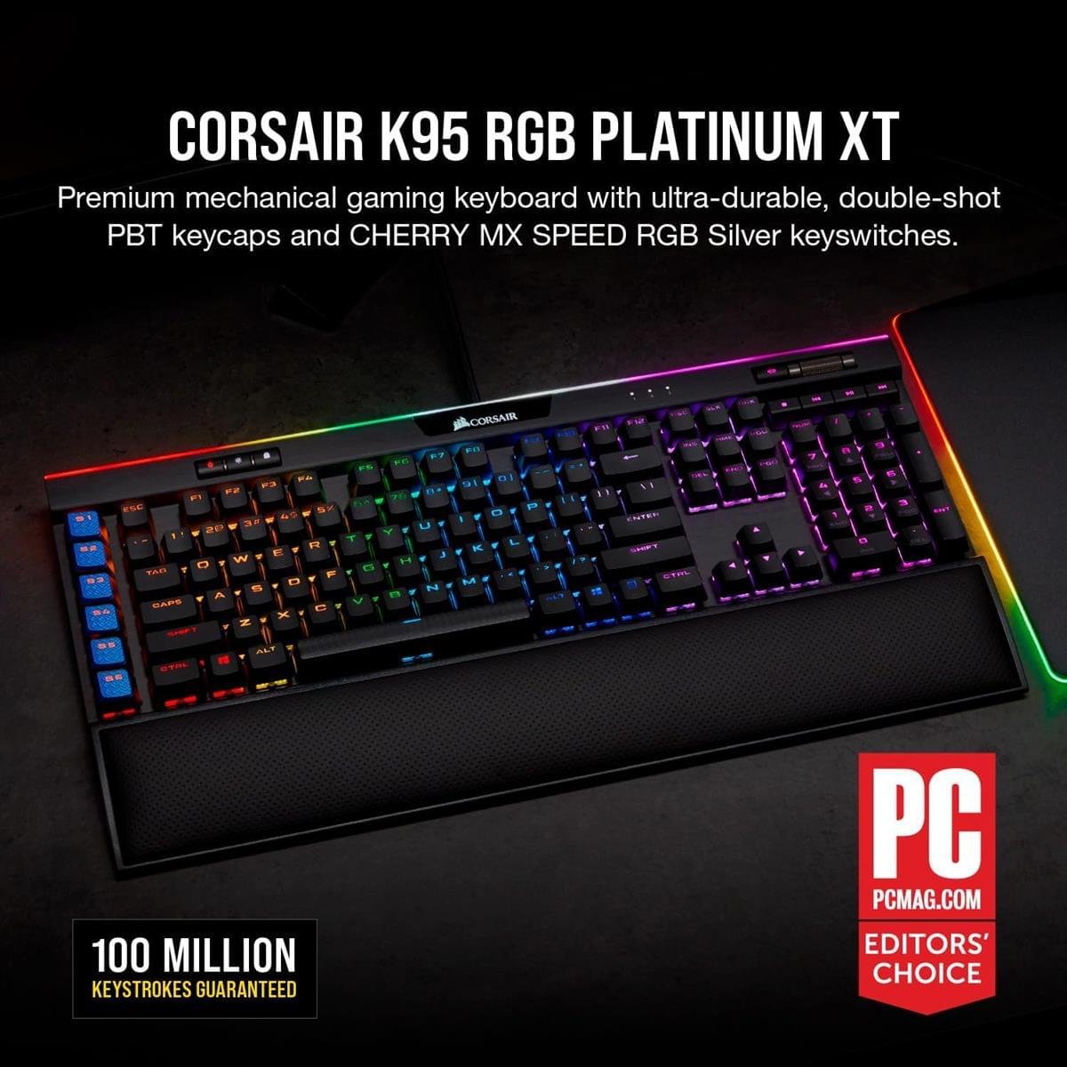 Corsair K95 RGB Platinum XT Mechanical Gaming Keyboard 7 Corsair K95 RGB Platinum XT Mechanical Gaming Keyboard - Image 7