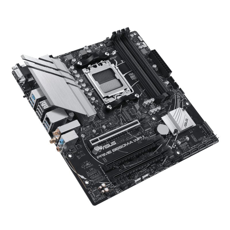 ASUS PRIME B650M‑A WIFI II Micro‑ATX Motherboard with DDR5 and Wi‑Fi 6 3 ASUS PRIME B650M‑A WIFI II Micro‑ATX Motherboard with DDR5 and Wi‑Fi 6 - Image 3